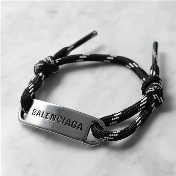 BALENCIAGA バレンシアガ ブレスレット 656418 TZX4S メンズ ロゴ 