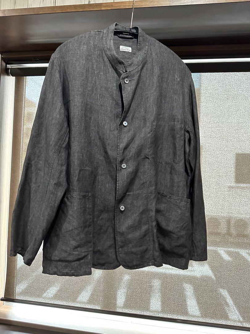 comoli 21SS ピッコロ別注 リネンスタンドカラージャケット サイズ48
