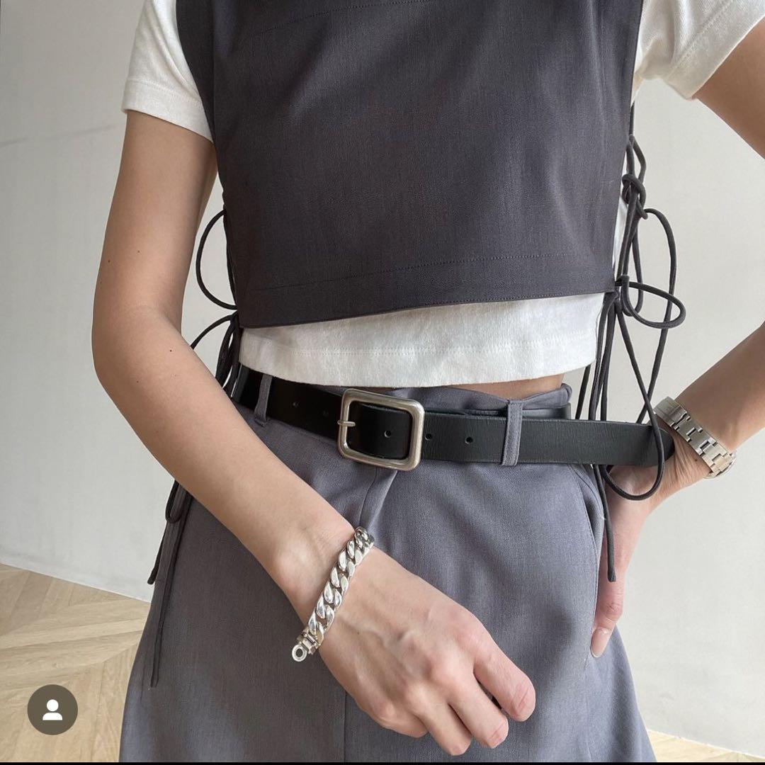 searoomlynn♡ SQUARE BUCKLE LEATHER ベルト
