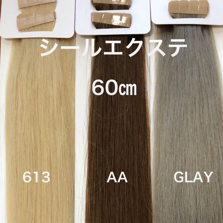 シールエクステ 60 メッシュエクステ ロングストレート