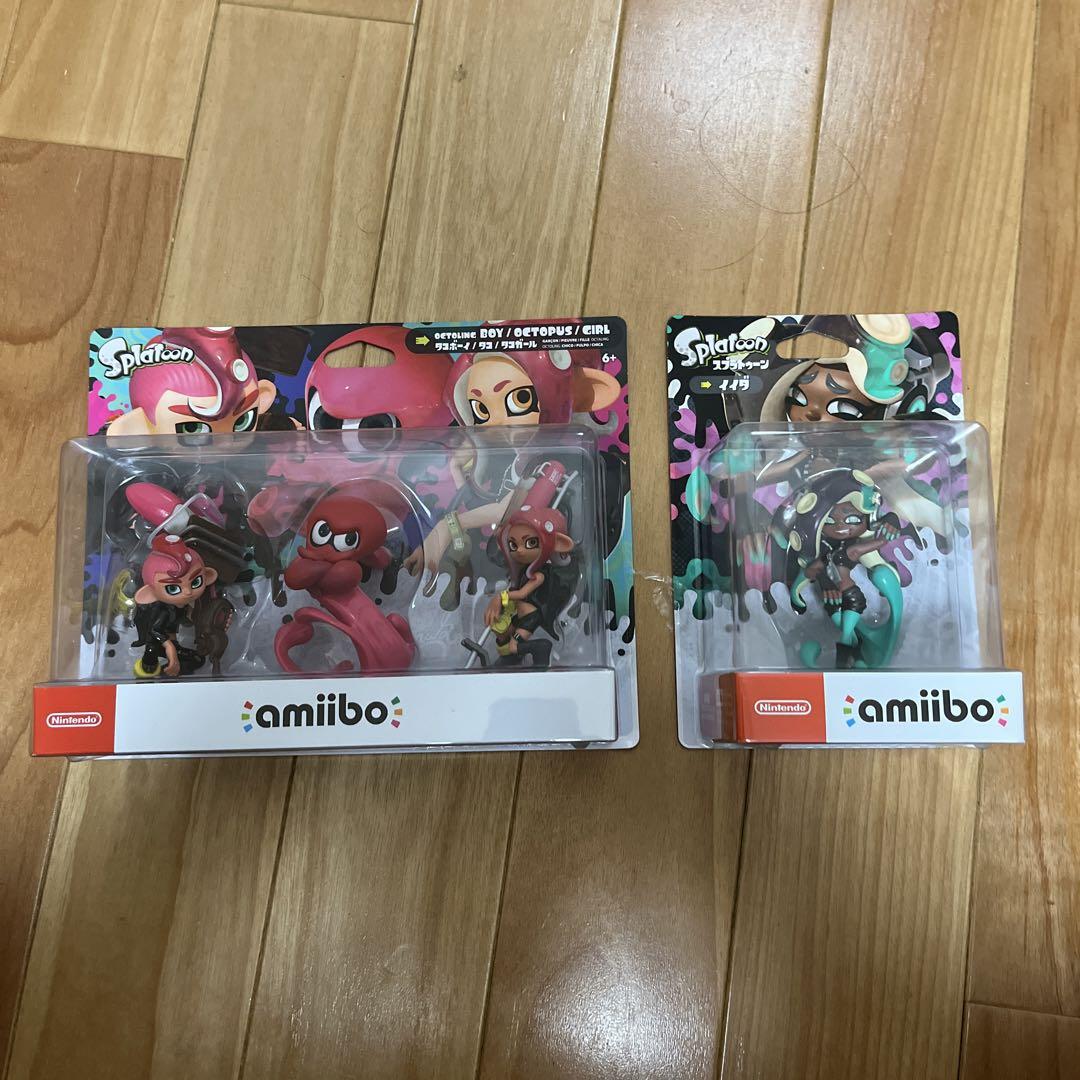 amiibo トリプルセットとイイダ計4体セット　　タコ等